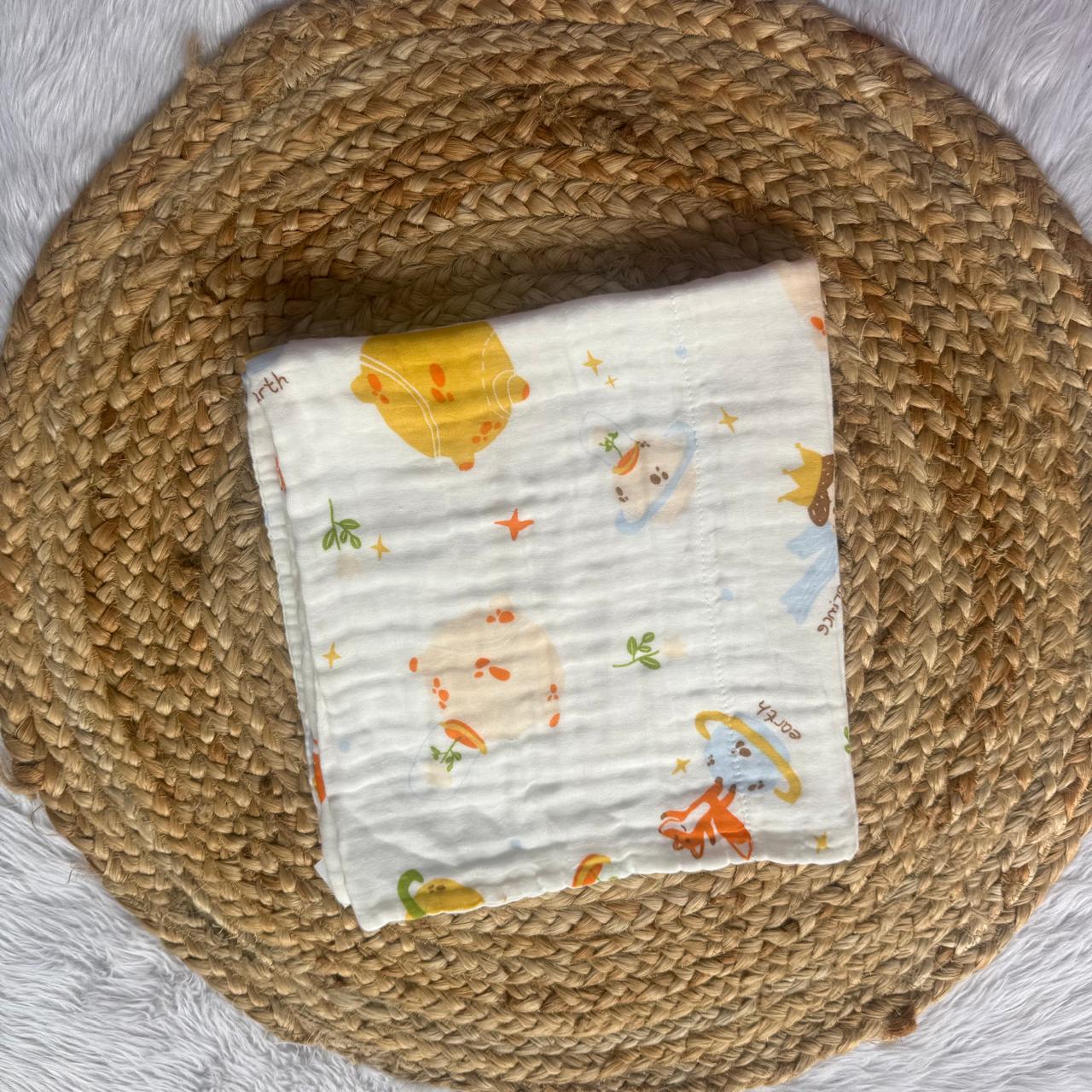 Muslin 6 Layer Bath Towels - Earth