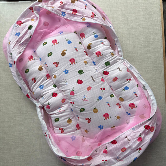 Baby Carry  Net Bed - Pink