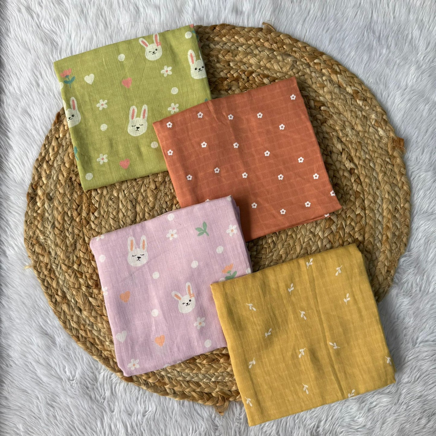 Muslin Bath Towels Combo - 3