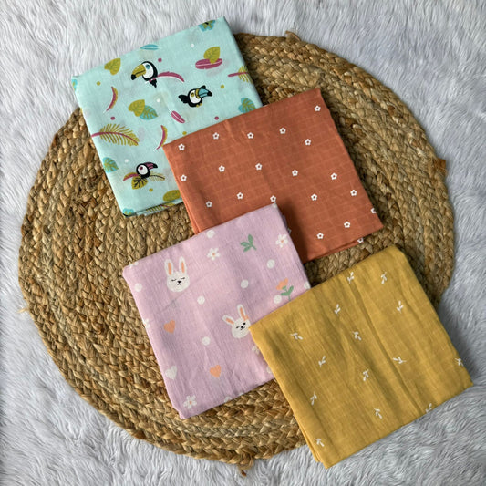 Muslin Adult Bath Towels Combo - 2