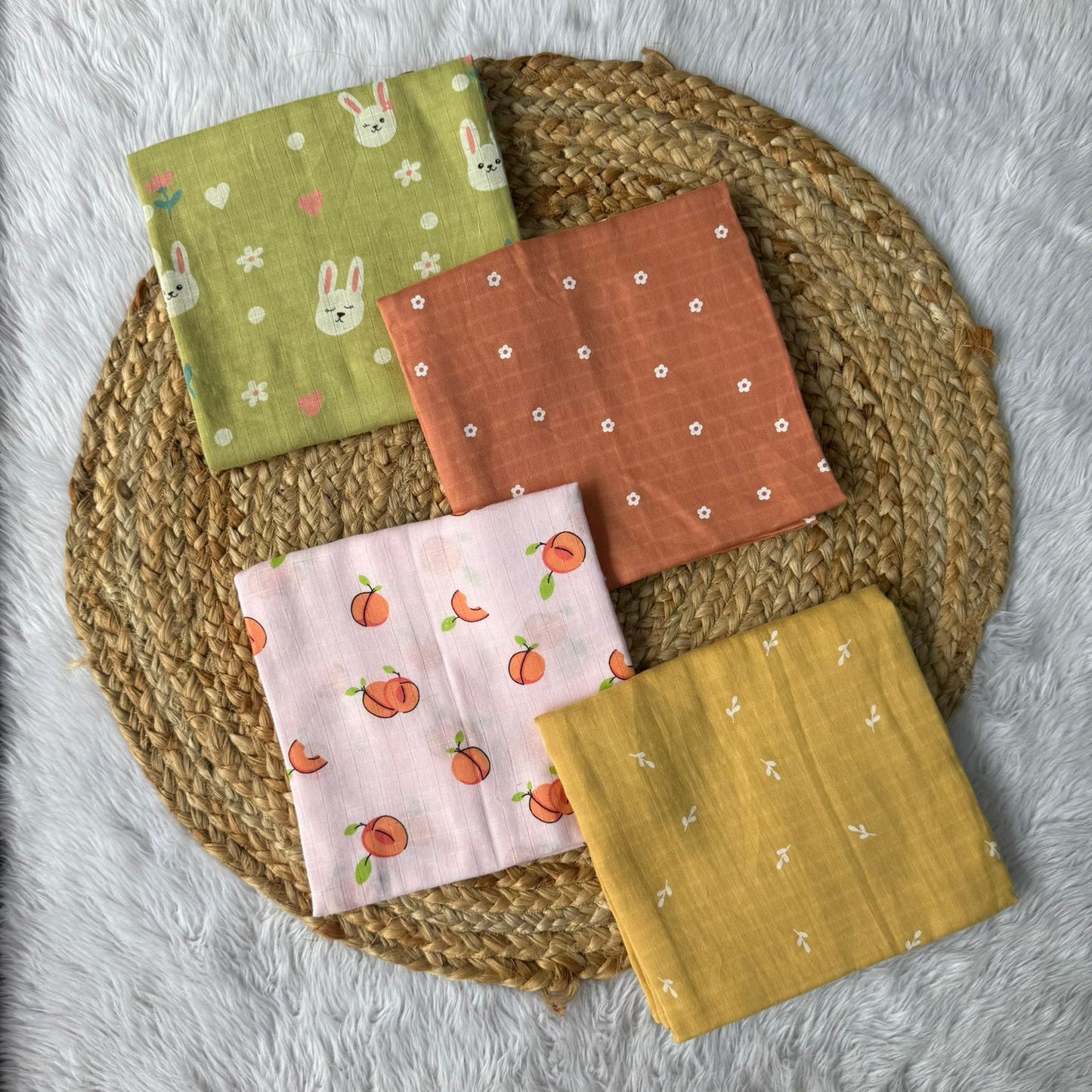 Muslin Bath Towels Combo - 1