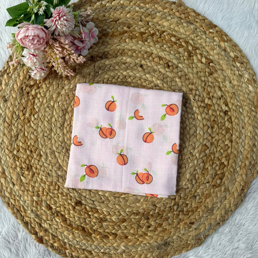 Muslin Adult Bath Towels - Peaches