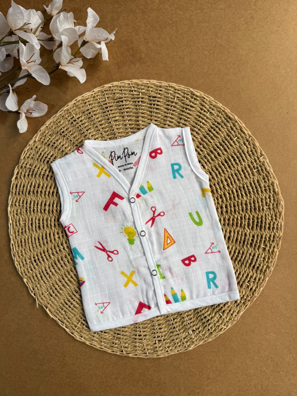 Muslin Baby Jabla -  Geometry