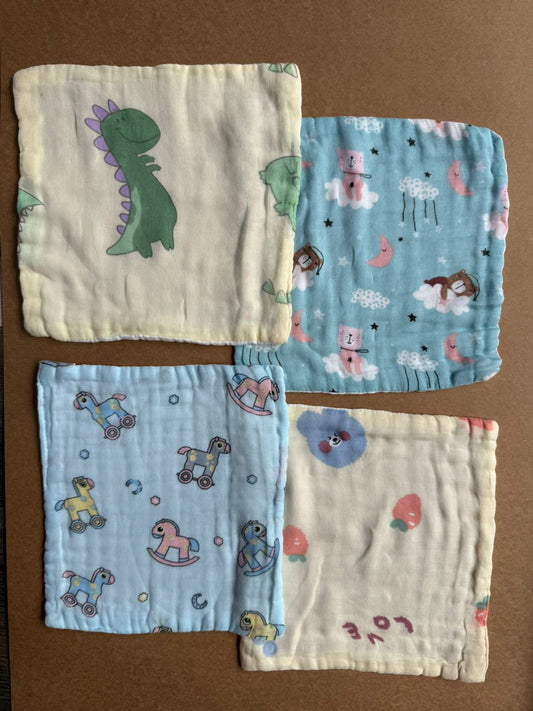 Muslin 6 Layer  Wipes - Combo 5