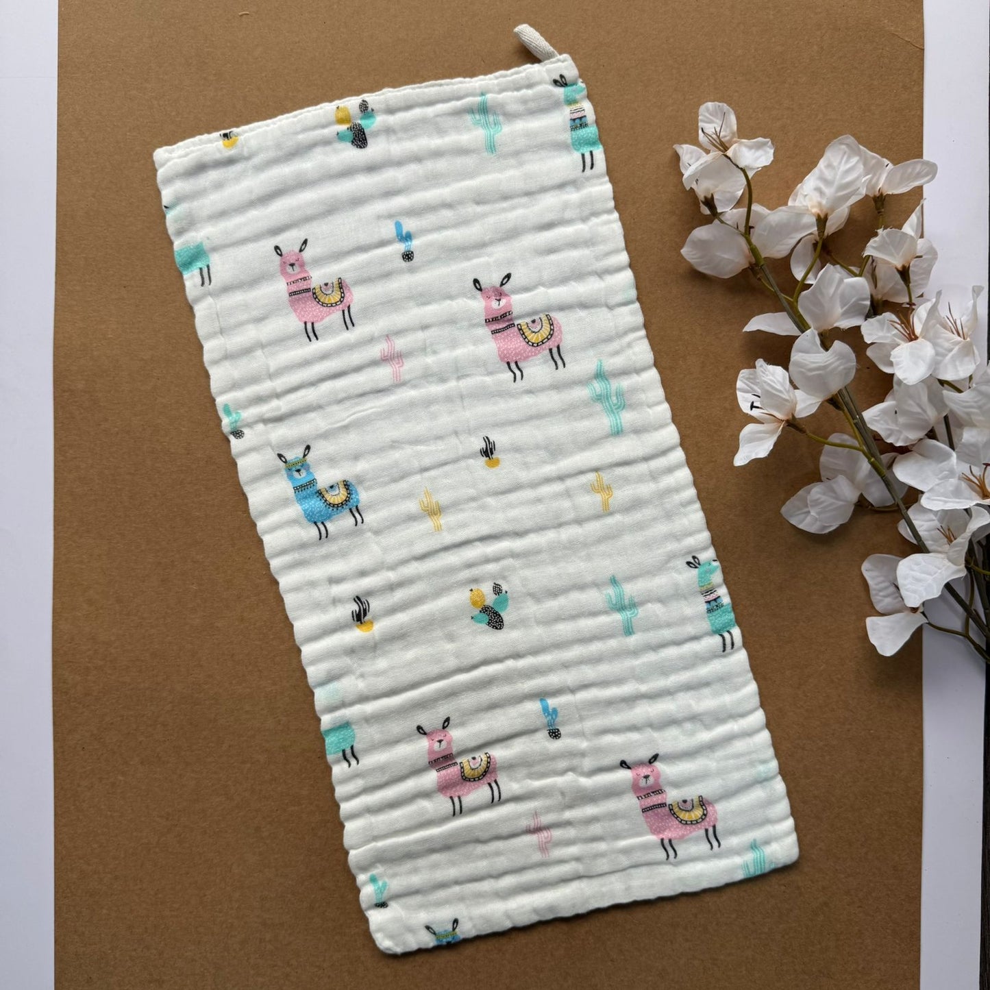 Baby Burp Cloth - 6 layer Muslin -  Horses