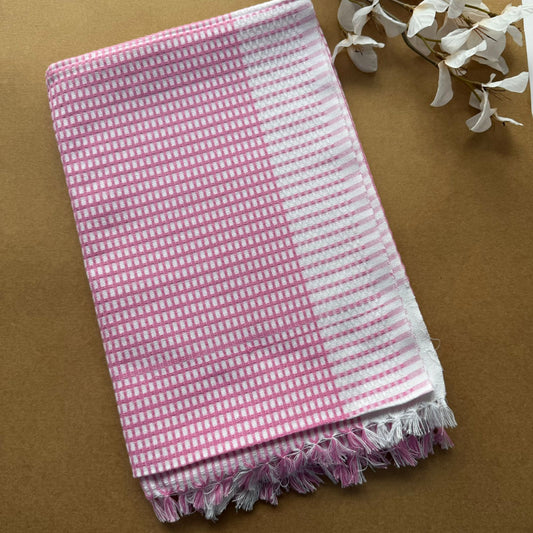 Handloom Towels  -  Pink