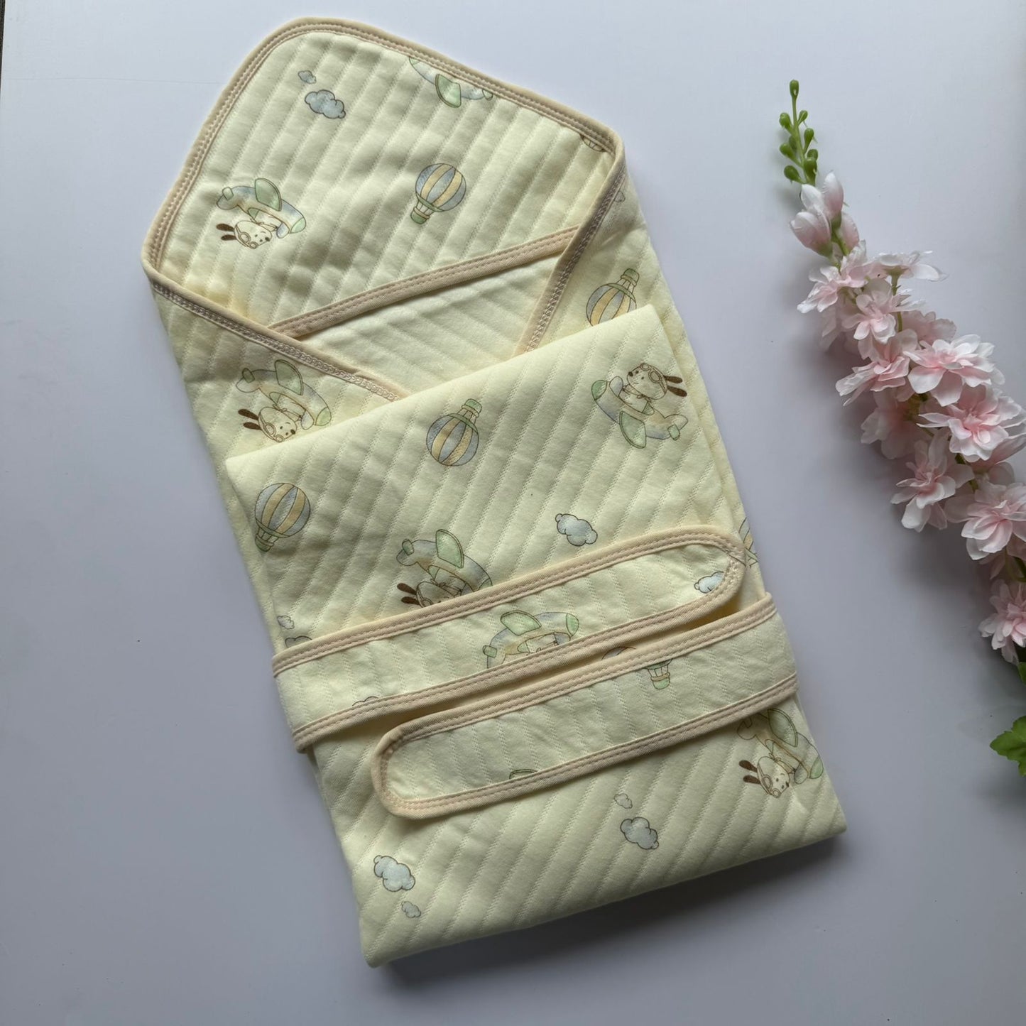 Premium beige Hooded Towel with Belt  - Parachute