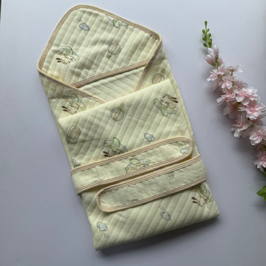 Premium beige Hooded Towel with Belt  - Parachute