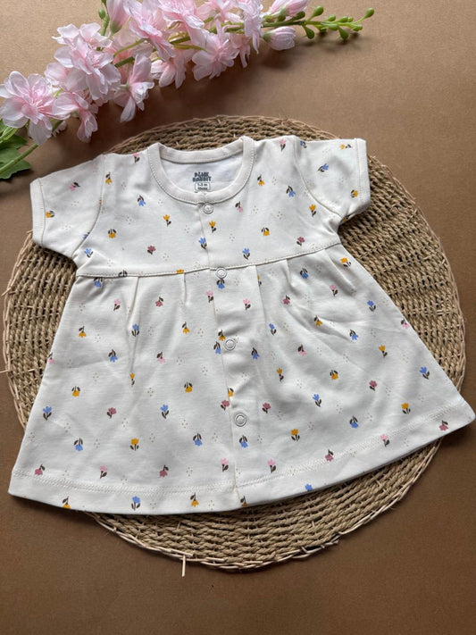 Premium Baby Knitted Frocks - Mini Flowers