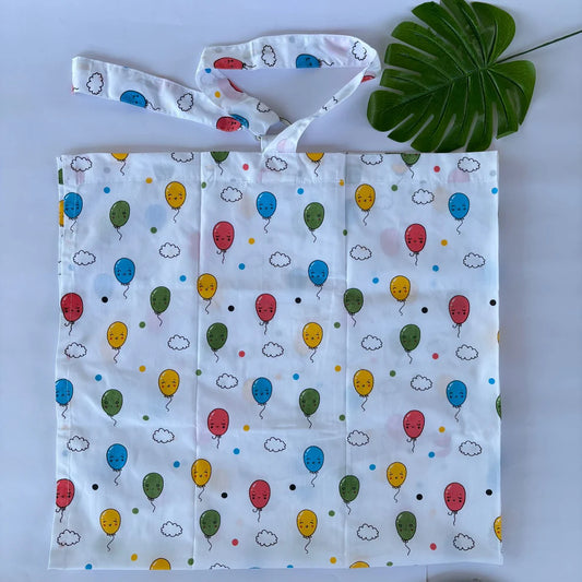 Cotton Feeding Apron | Nursing Cover - Baloons