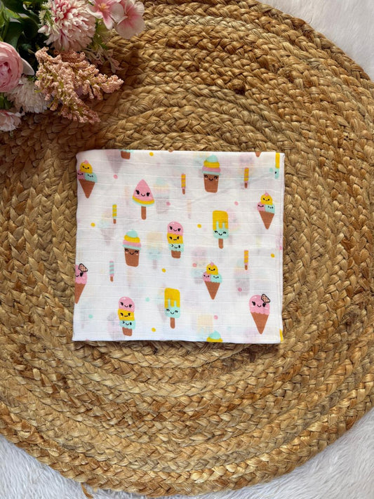 Muslin Bath Towels - Ice Cream