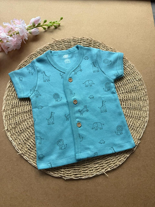 Knitted Baby Jabla with Sleeve - peacock Animals