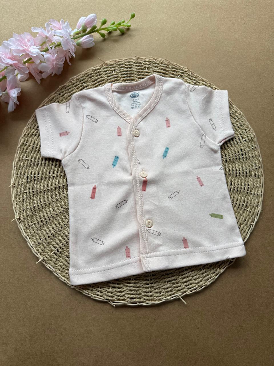 Knitted Baby Jabla with Sleeve - Cream Pencils