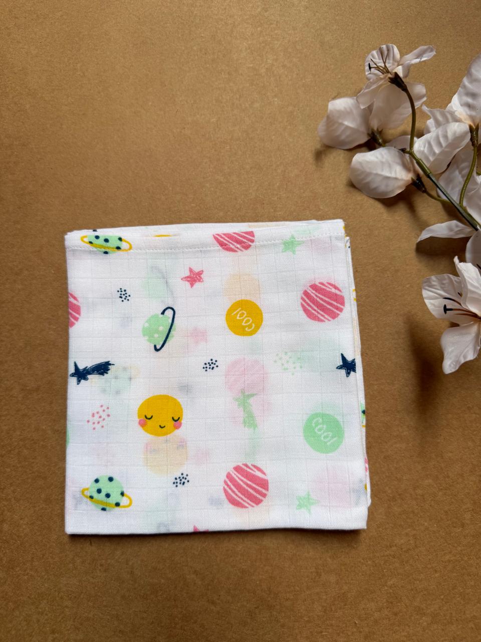 Muslin Small Baby Bath towel - Solar Cool