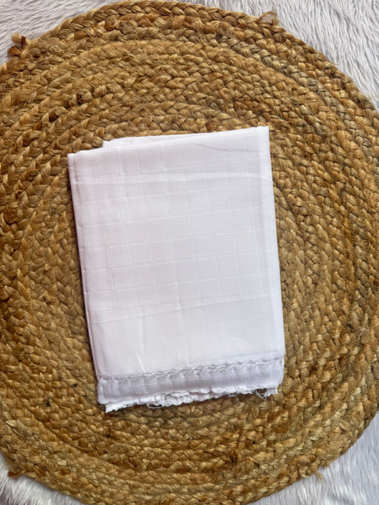 Premium Muslin Towels - Pure White