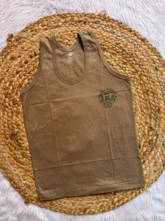 Boy Vest – Dull Brown