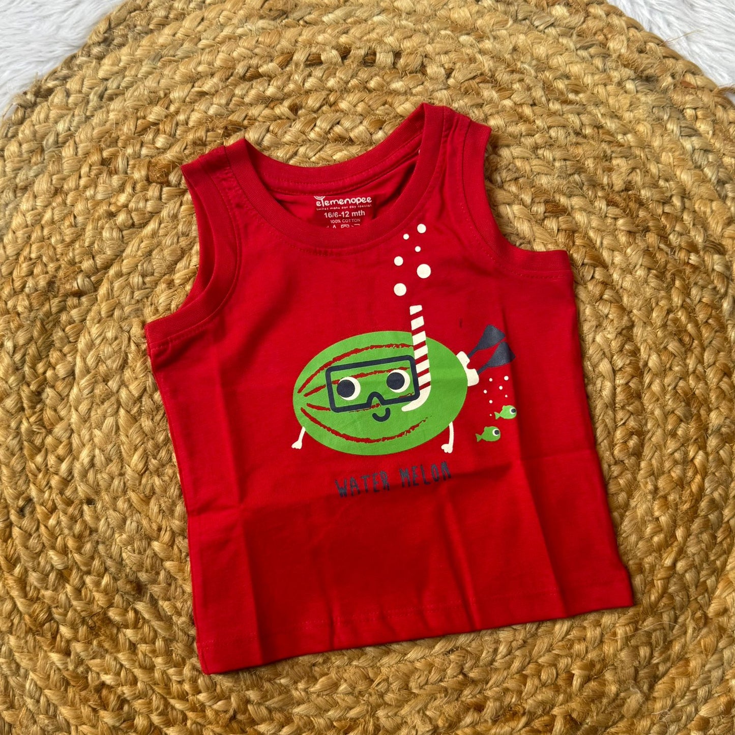 Baby Vest – Red Watermelor