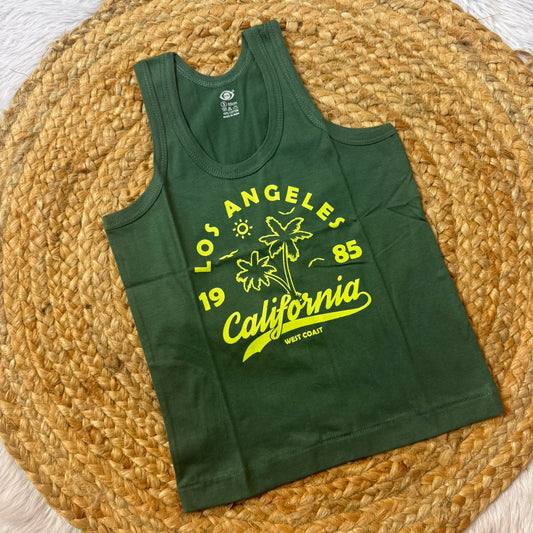 Boy Vest –  Green Califonia