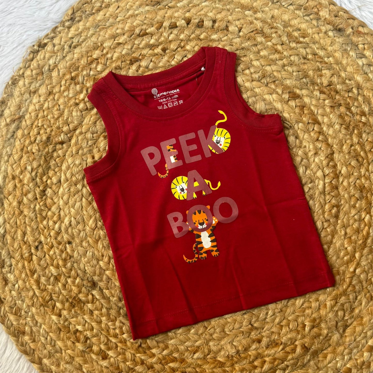Baby Vest – Maroon