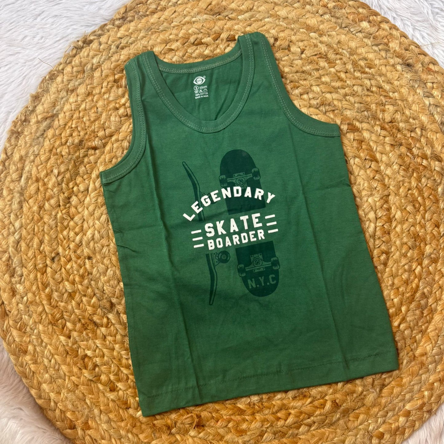 Boy Vest – Dark Green