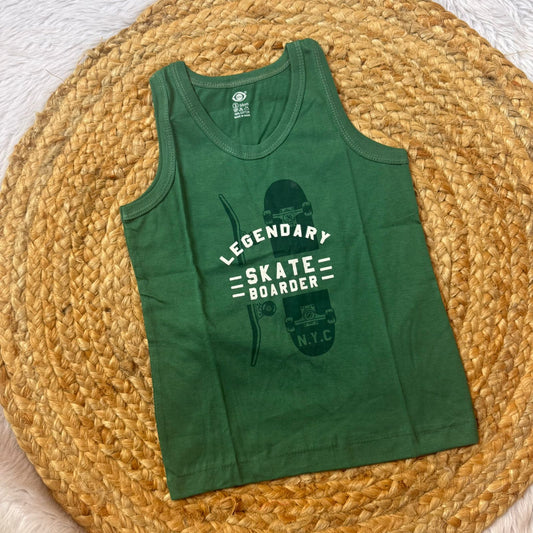 Boy Vest – Dark Green