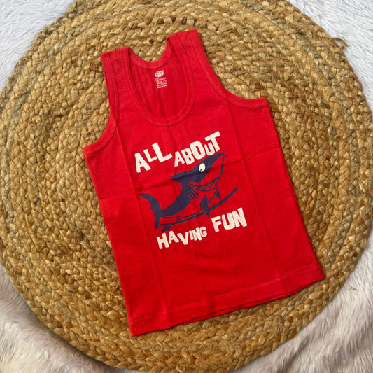 Boy Vest –  Red