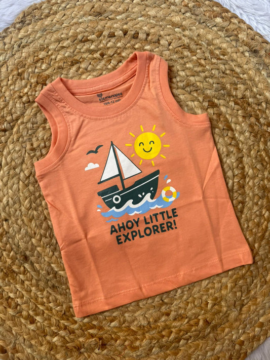 Baby Vest – Orange