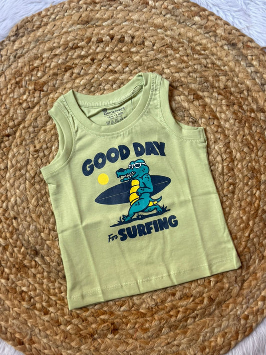 Baby Vest – PistaGreen Good day