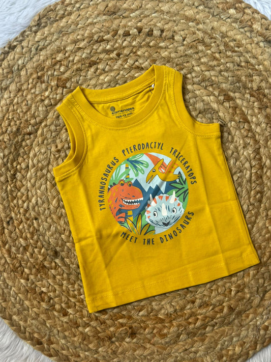 Baby Vest –  Dark Yellow