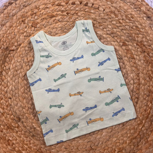 Baby Vest – Green Skate