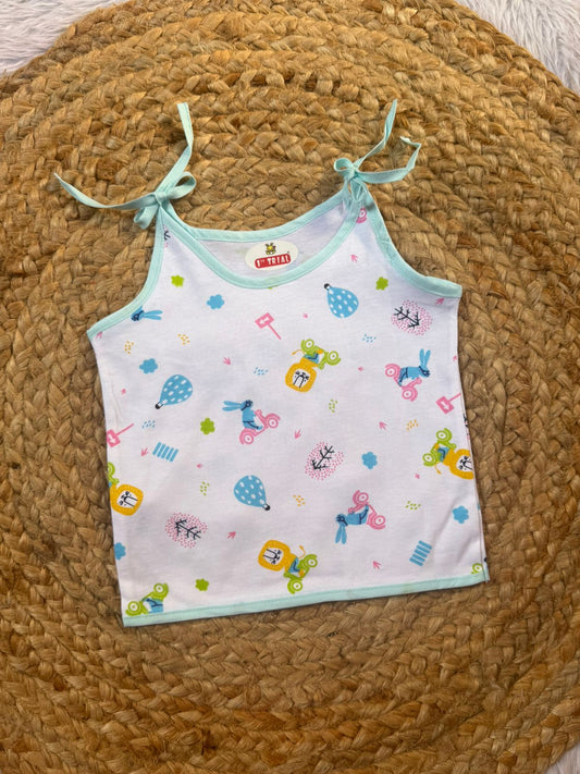 Baby Knot Jabla  - White & SkyBlue