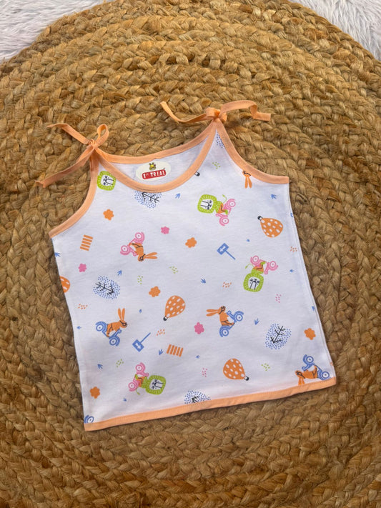 Baby Knot Jabla  - White & Orange