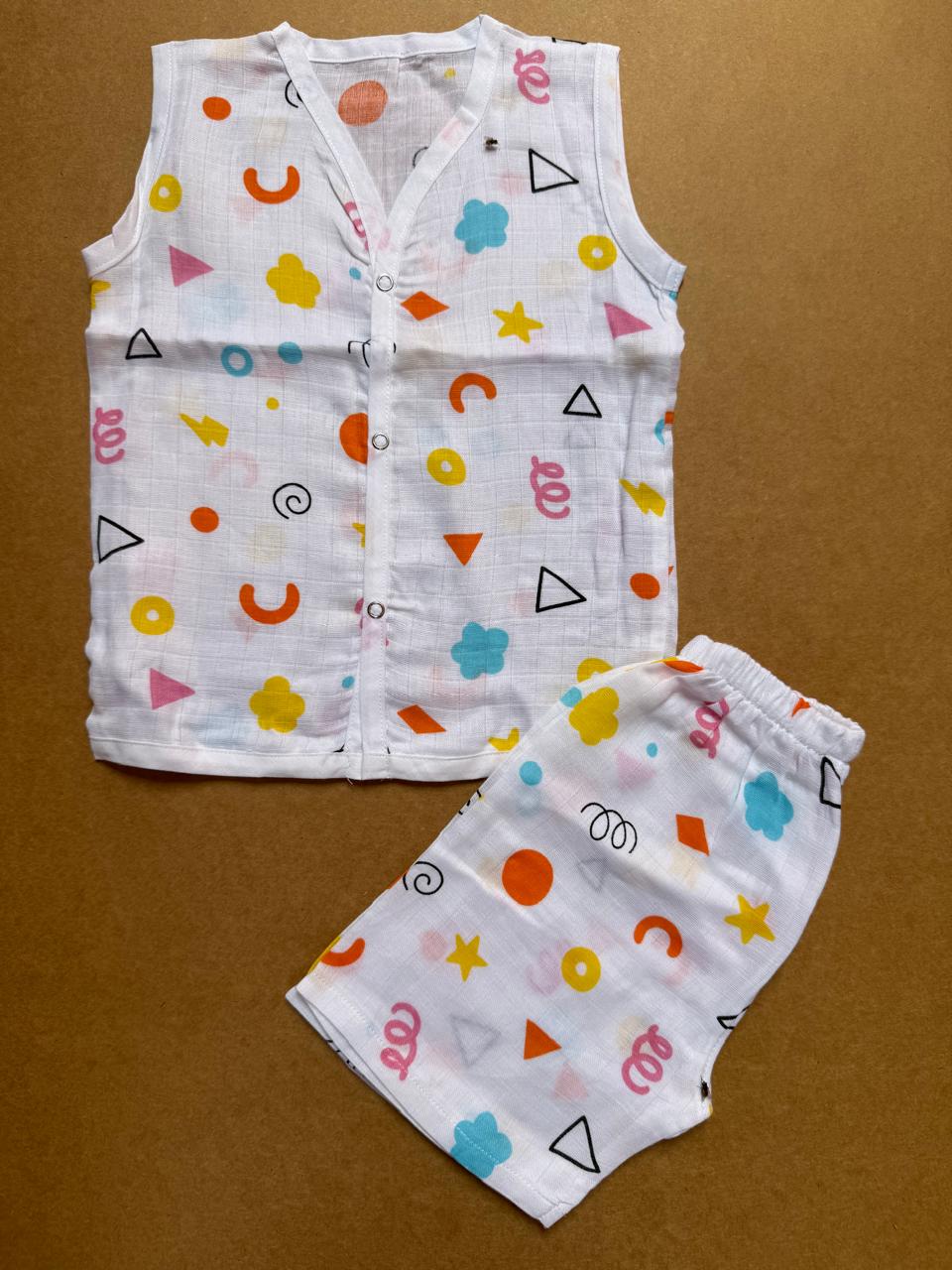 Muslin Jabla and Shorts Set  - Spring