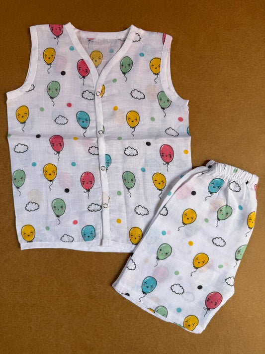 Muslin Jabla and Shorts Set  - Balloon