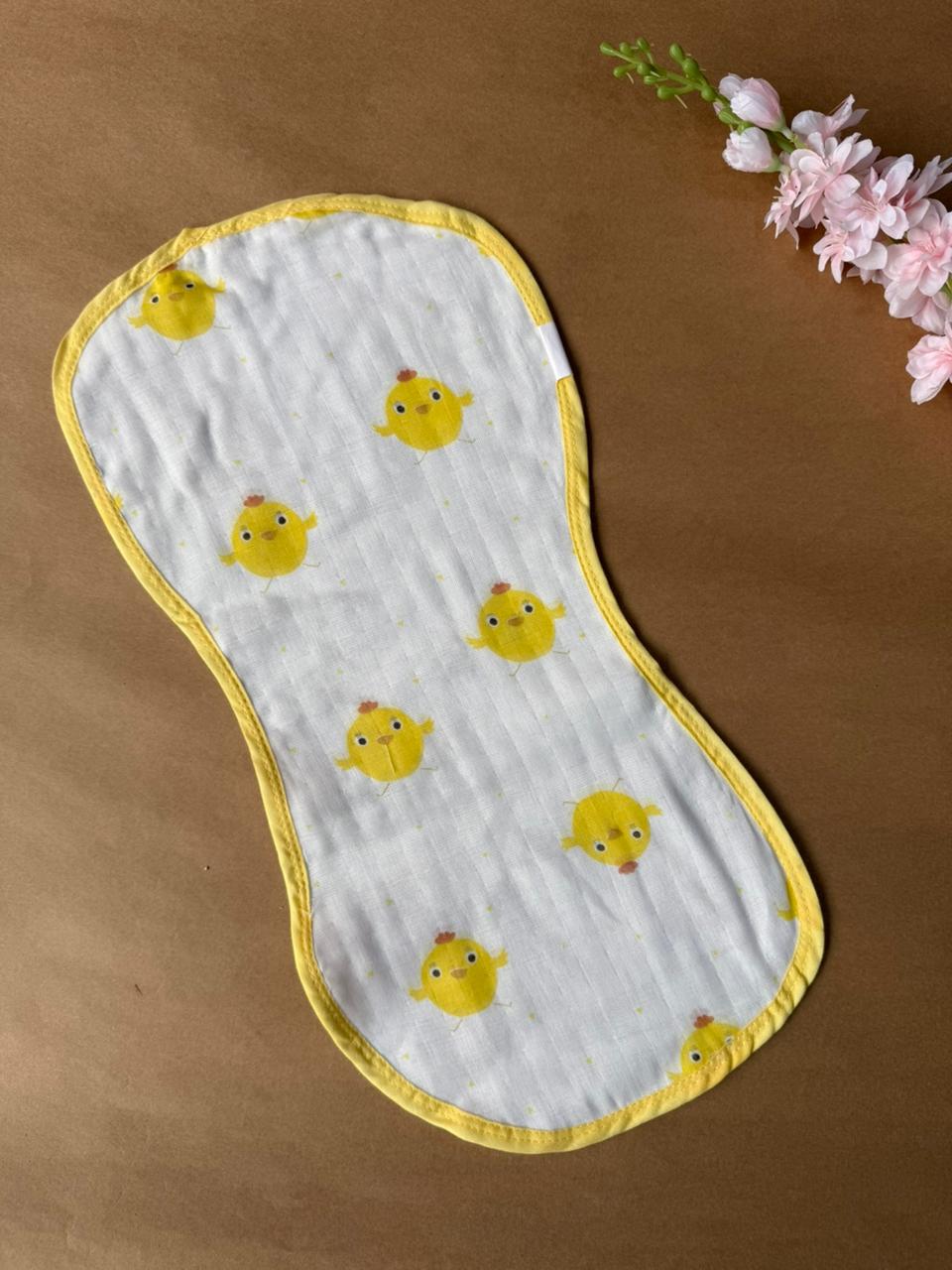 Baby Burp Cloth - Yellow Duck