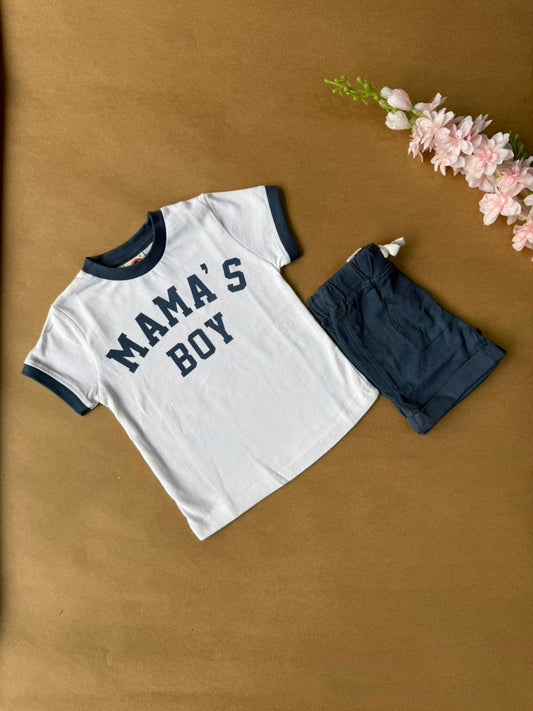 Baby Boy Sets - Mama's Boy Navyblue