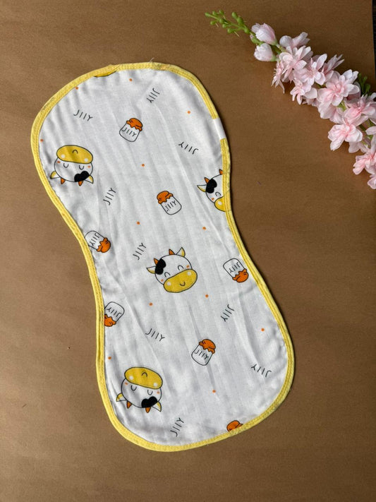 Baby Burp Cloth -  Cow Face