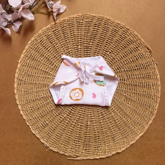Muslin Baby Nappy - Donuts