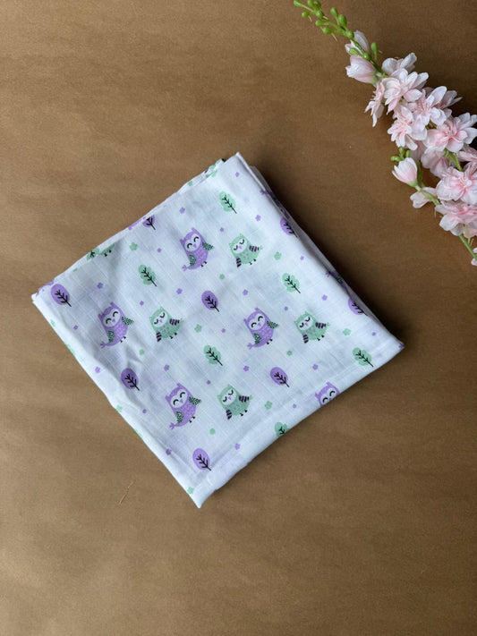 Muslin Swaddle/ Towel -  Owl