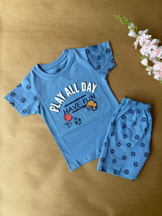 Premium Co-Ord Sets - Blue Play Ball