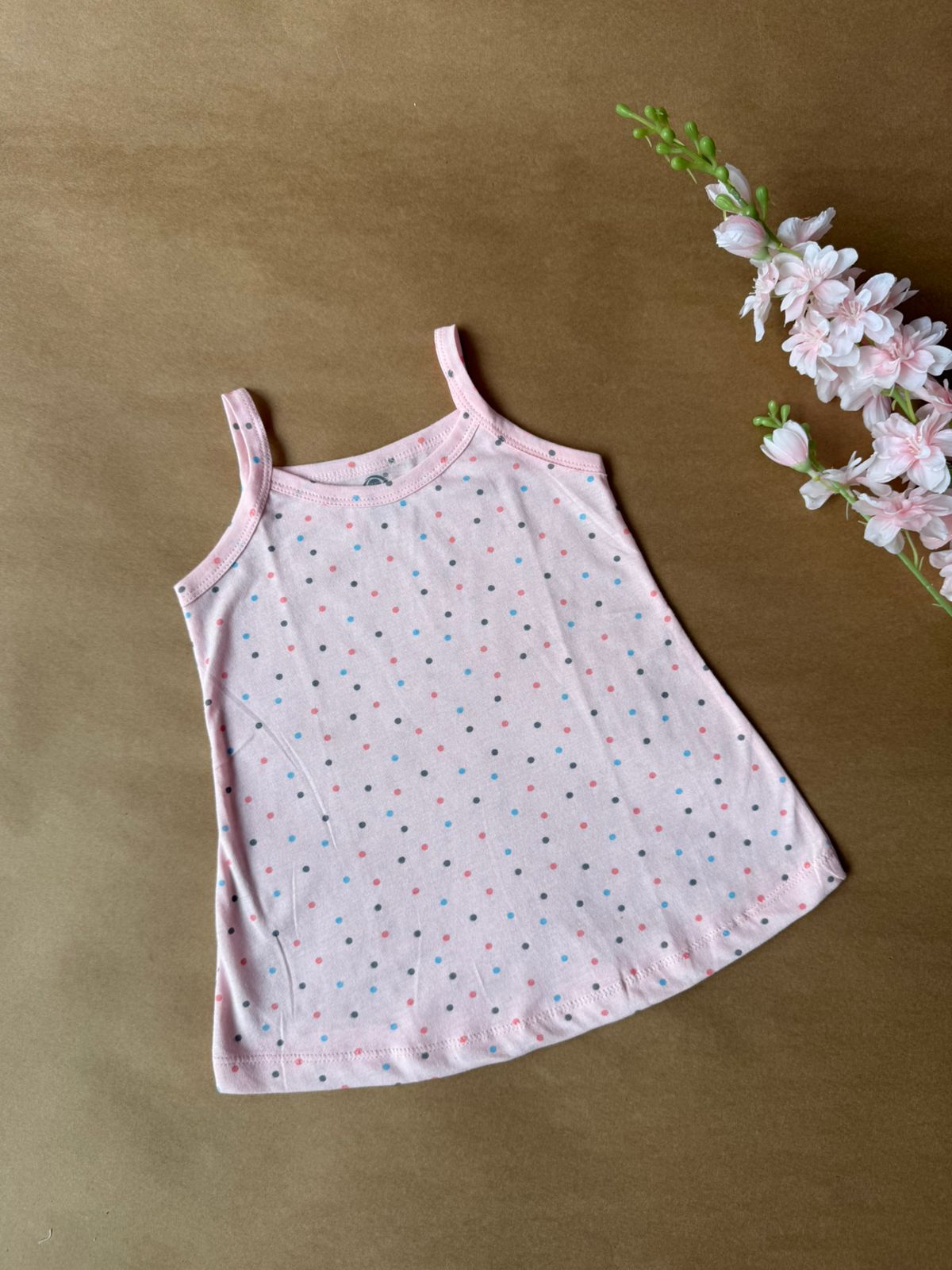 Girl Baby Slips – Pink Dots
