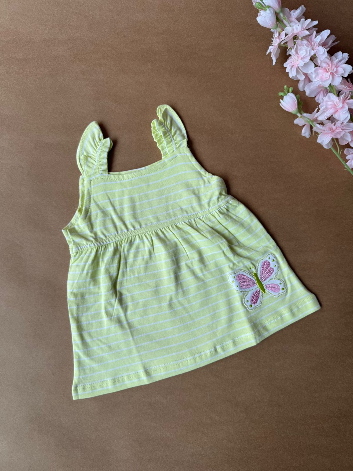 Premium Baby Knitted Frocks - Florescent  Lines
