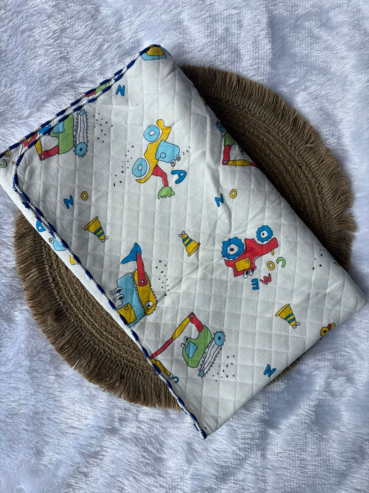Premium Swaddle/ Wrapper/ Receiving Blanket - Vehicles