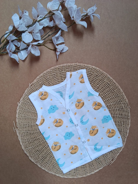 Muslin Baby Jabla - Yellow Cat