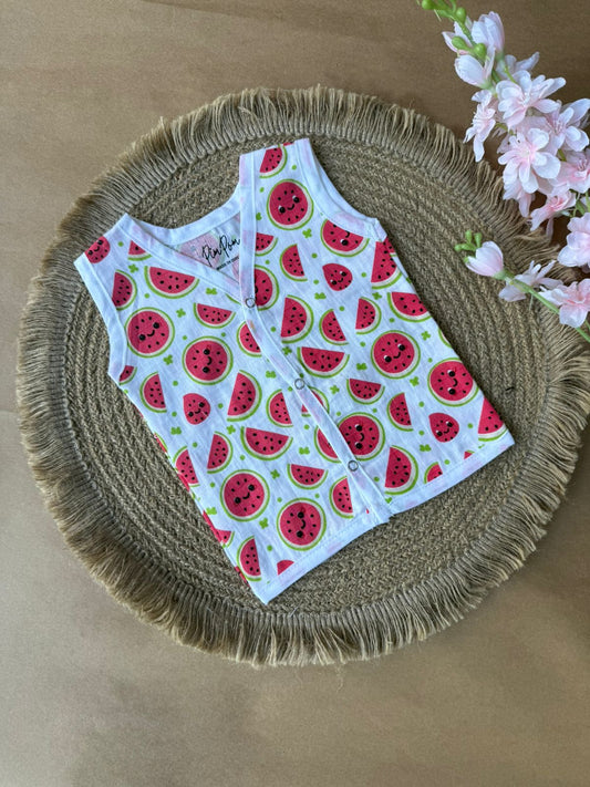 Premium Muslin Baby Jabla - Watermelon