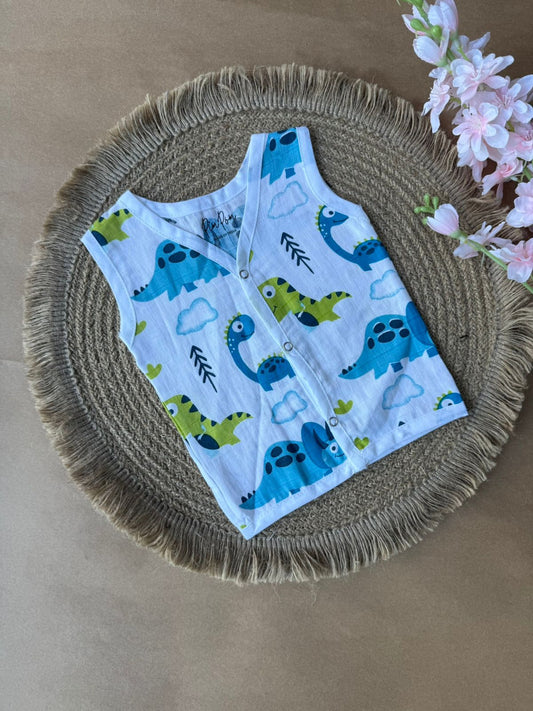 Premium Muslin Baby Jabla - Dual Dino