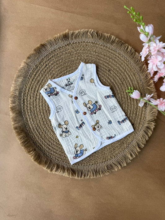 Crinkled Muslin Baby Jabla – Cute Puppy