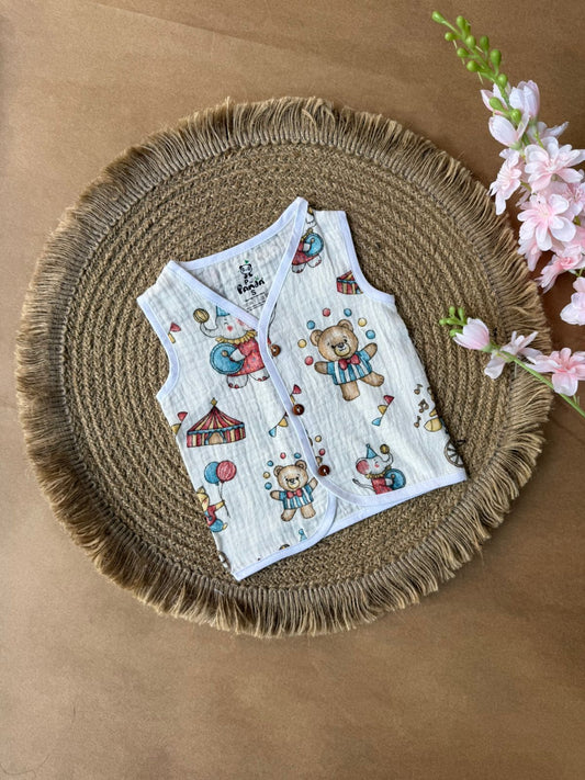 Crinkled Muslin Baby Jabla – Circus With Teddy