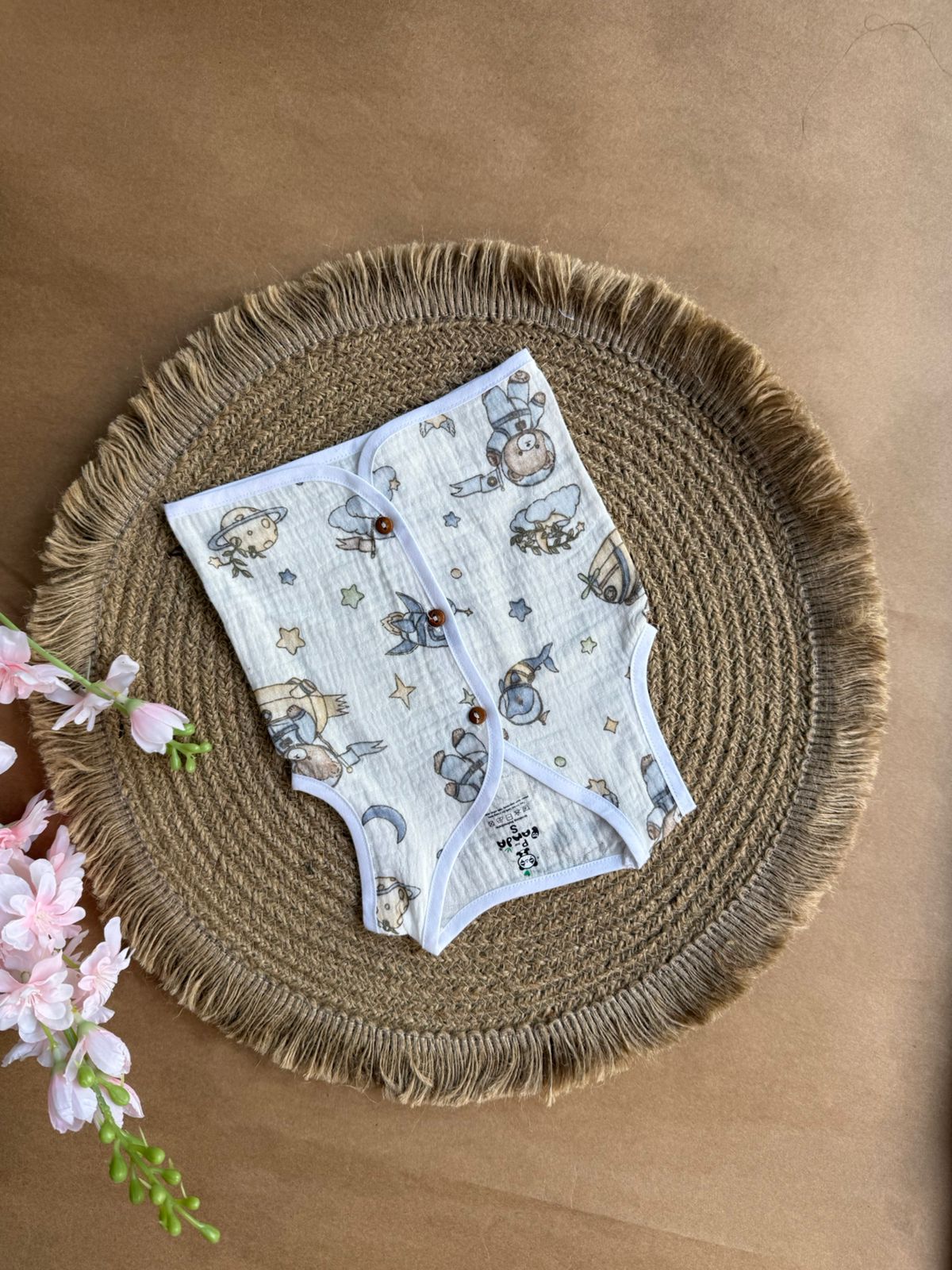 Crinkled Muslin Baby Jabla – Space with Tedy