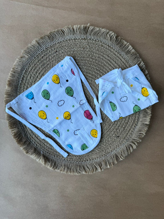 Premium Muslin Baby Nappy - Balloon